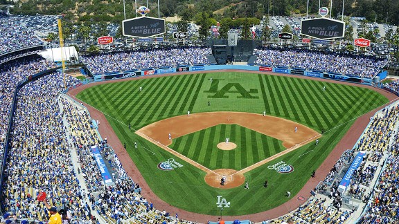 Dodger Stadium in Los Angeles, CA.