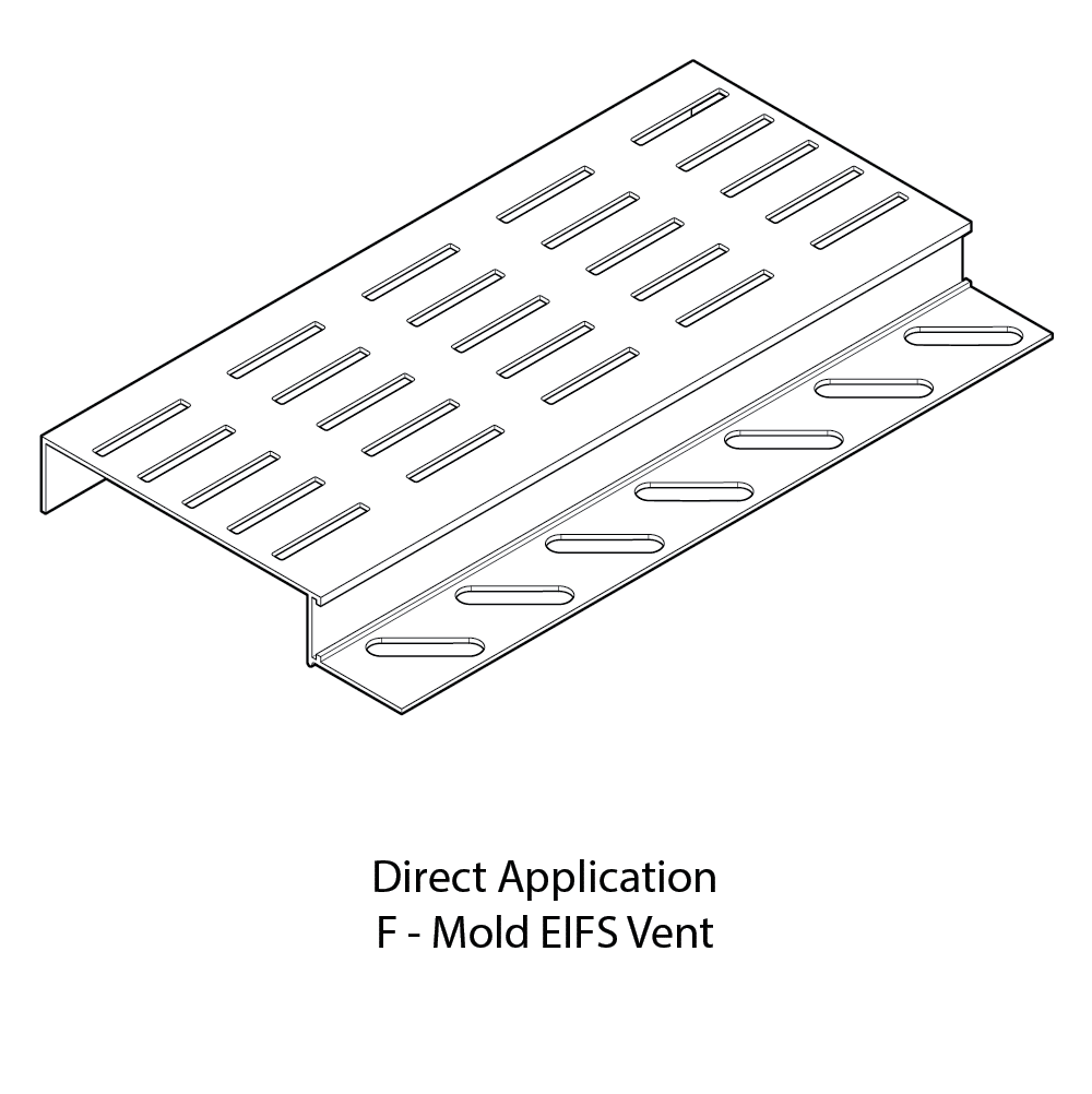 08 Direct Application F Mold EIFS Vent 3D Detail R1 BjB - Direct Application EIFS F-Mold Vent