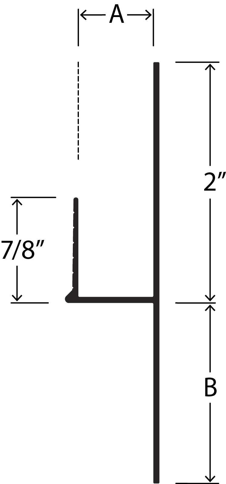 07 Drywall T Mold Dimension - Drywall T-Mold