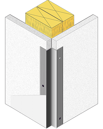 09 Drywall Reveal Corner ISO 3D Detail Holes - Drywall Reveal Corner