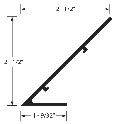 Short,acoustical,key,edge,knife edge,trim,angle